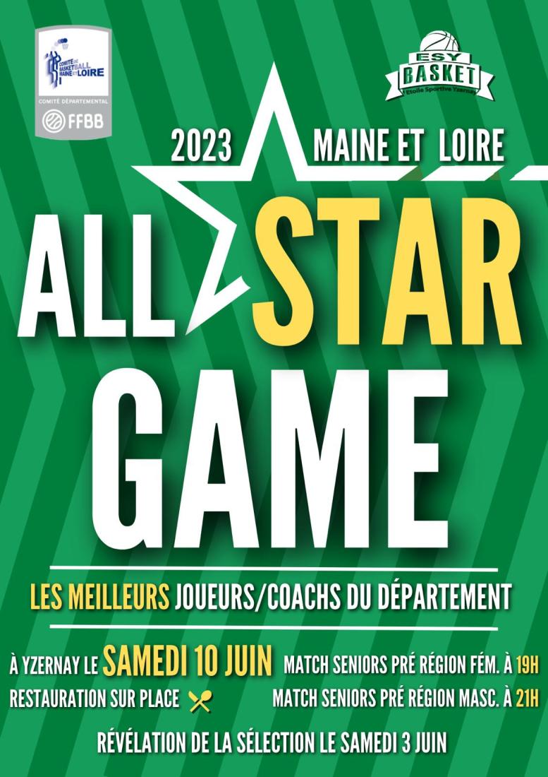 Affiche All Star Game 2023 - Yzernay
