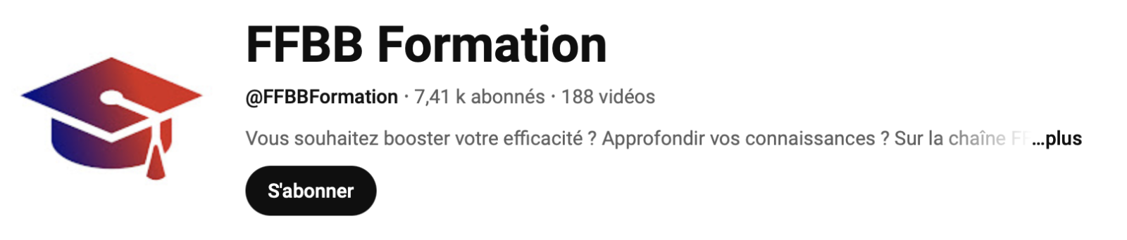 Chaîne YouTube - FFBB Formation